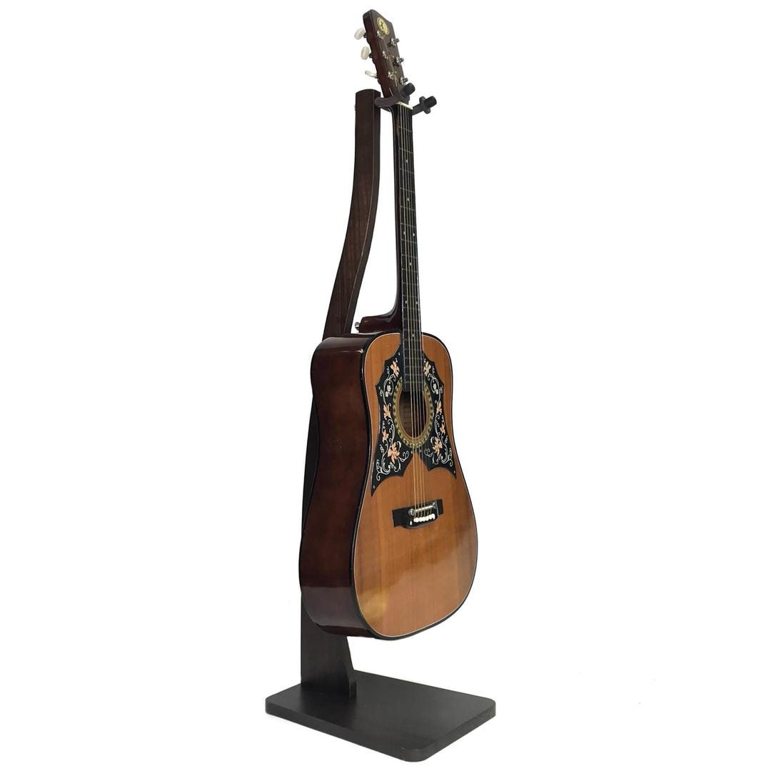 1to1 Music Foldable Brown Wooden Guitar Stand By