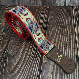 Vegan Jack of Diamonds Strap - Vtar Handmade Vegan Acoustic/Electric/Bass Guitar Straps