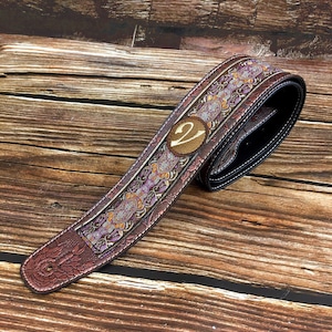 The Purple Renaissance Strap - Renaissance - Vtar Handmade Vegan Acoustic/Electric/Bass Guitar Straps