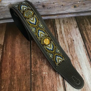 The Bluebird Strap Guitar Strap (Monterey) - Vtar Handmade Vegan Acoustic/Electric/Bass Guitar Straps