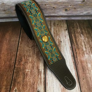 The Summertime Strap (Monterey) - Vtar Handmade Vegan Acoustic/Electric/Bass Guitar Straps