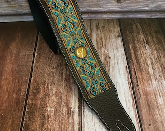 Pasek Summertime (Monterey) - Vtar Handmade Vegan Acoustic/Electric/Bass Guitar Straps