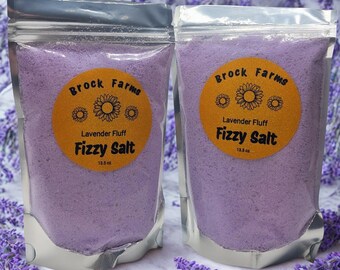 Sais de Banho Efervescentes de Lavanda | Banho Relaxante de Aromaterapia | Sais de Banho Calmantes de Lavanda para Alívio do Estresse