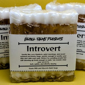 Oatmeal Honey Goat Milk Soap: Gentle Exfoliating Handmade Bar