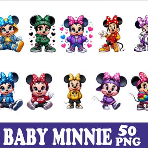 Baby Minnie Mouse PNG Bundle: 50 Designs, High-Resolution (Digital Download image 5