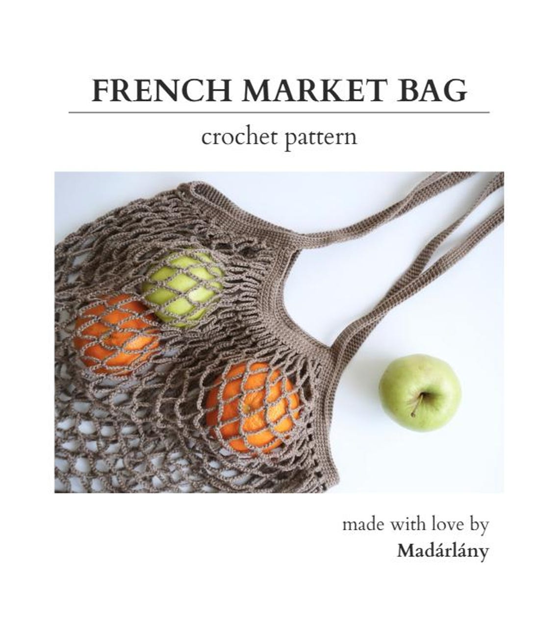 PDF Crochet Pattern - French Market Bag - Etsy