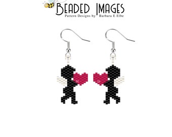 Cupid Beaded Earring or Charm PATTERN 455