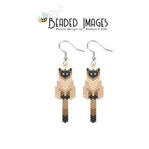 Siamese Beaded Earring PATTERN 434
