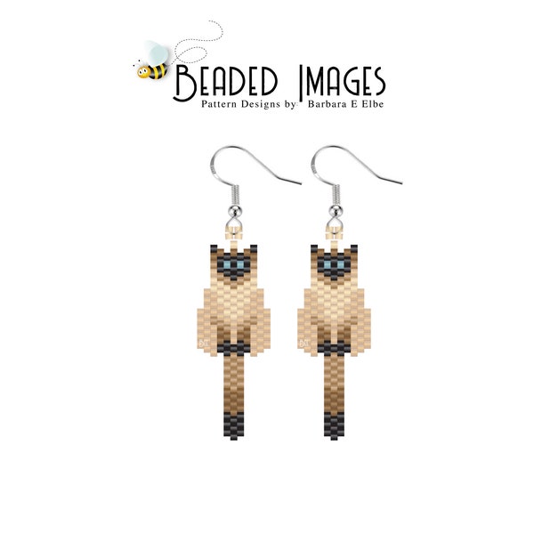 Siamese Beaded Earring PATTERN 434