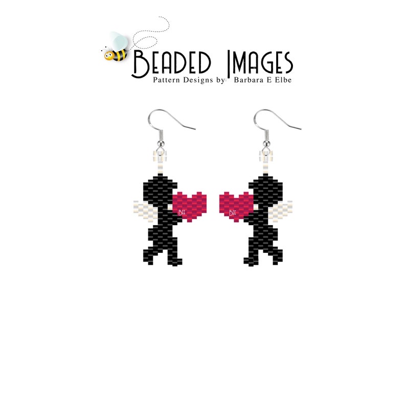 Cupid Beaded Earring Pattern 455