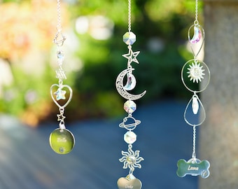 Puente Arcoíris personalizado con nombre de mascota, atrapasol de cristal, regalo conmemorativo para mascotas, regalo conmemorativo para perros, regalo por la pérdida de una mascota, regalo por la pérdida de un perro, regalos de recuerdo