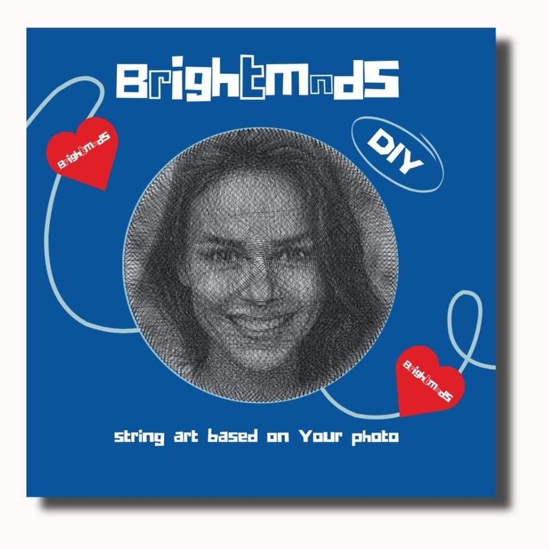 Custom String Art Portrait Kit: DIY Photo Gift, Wall Art bild 2
