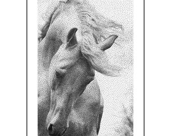 The Stallion String Art | Majestic Horse Wall Decor