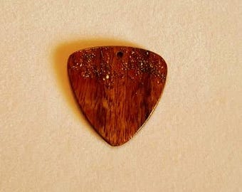 Koa Wood Guitar Pick USA. HK-02