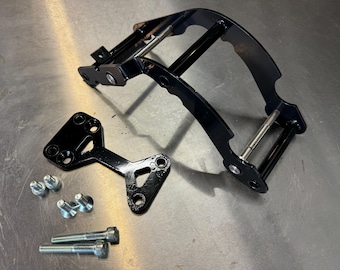 Juego de adaptador de motor y soporte de estriberas Honda S90
