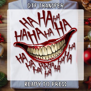 HA HA HA Dtf Transfer, Dtf Designs, Ha Ha Ready To Press, Custom Heat Press, Custom Shirt Design, Ha Ha Custom Funny Dtf Prints