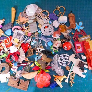 Destash Collection Junk Drawer of  130  Pieces for Repurpose or Jewelry Making or Assemblage