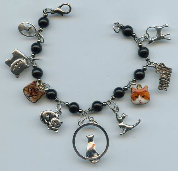 Tinklebell Silver Cat Bell Chain Bracelet