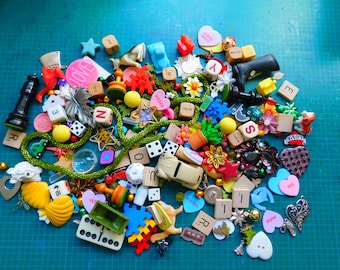 Destash Collection Junk Drawer of  209+  Pieces for Repurpose or Jewelry Making or Assemblage Free Shipping