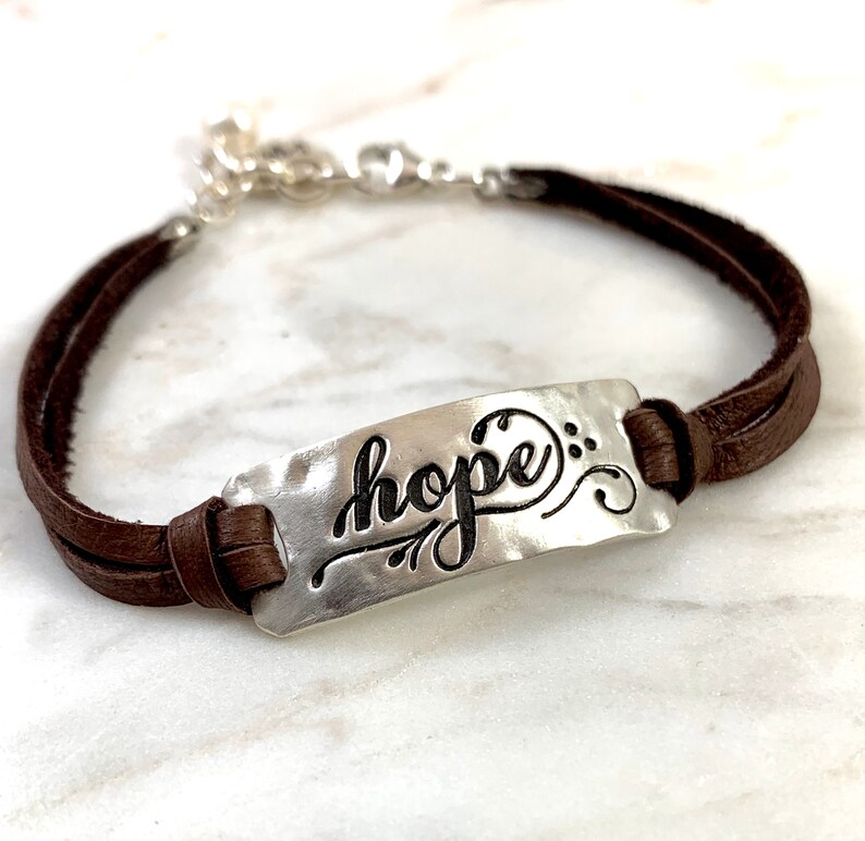 Hope Bracelet Max 46% OFF Our shop OFFers the best service - Leather and b Silver leather Deerskin