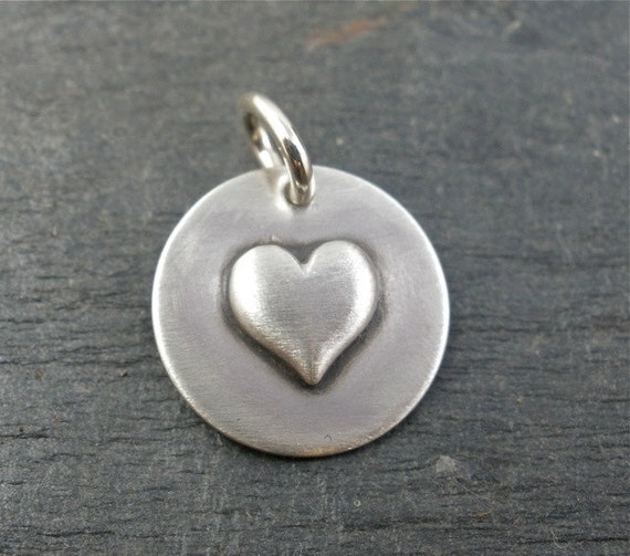 Medium Sterling Silver Soldered Heart Charm