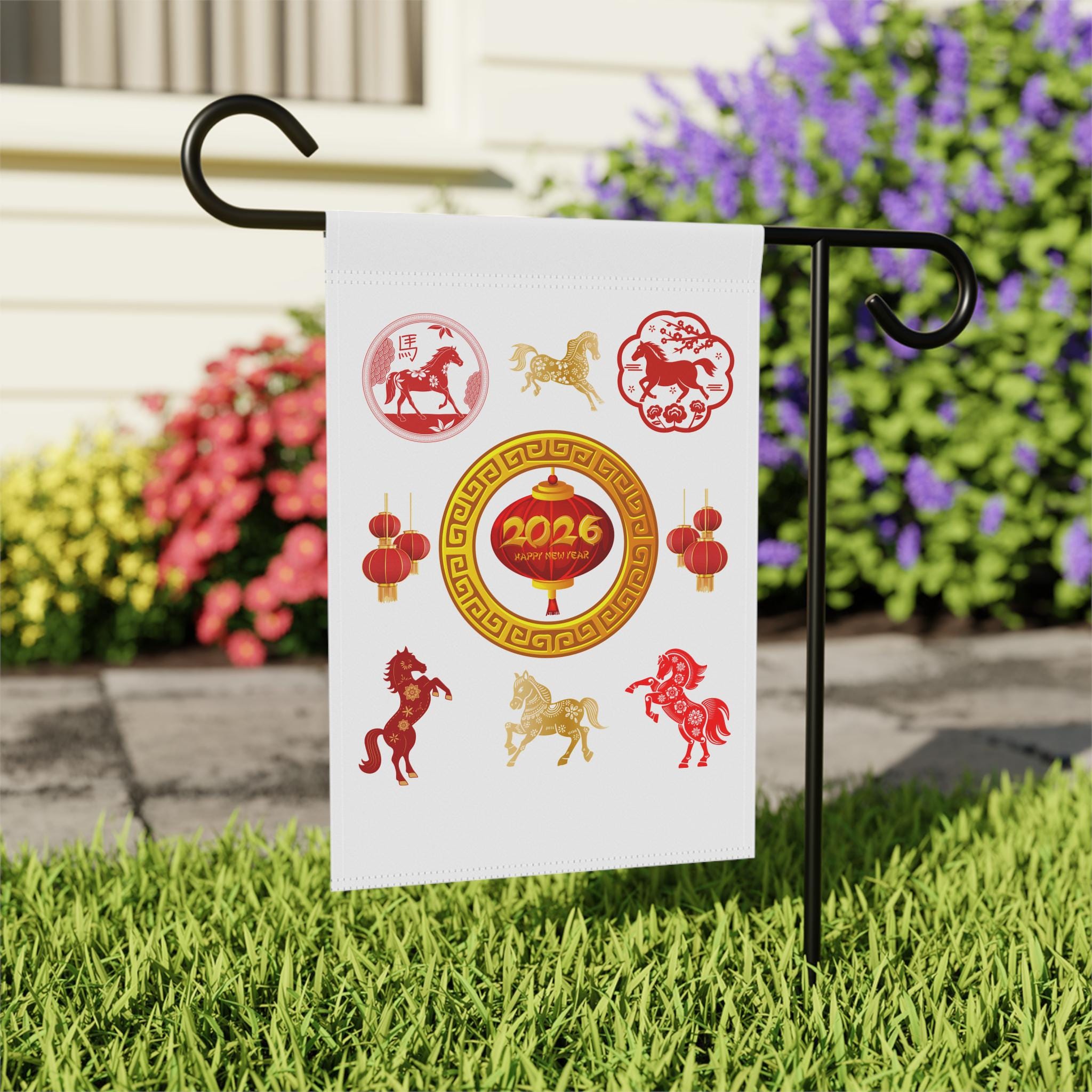 Discover 2026 Chinese New Year Garden Flag, Lunar New Year Flag, Home Decor