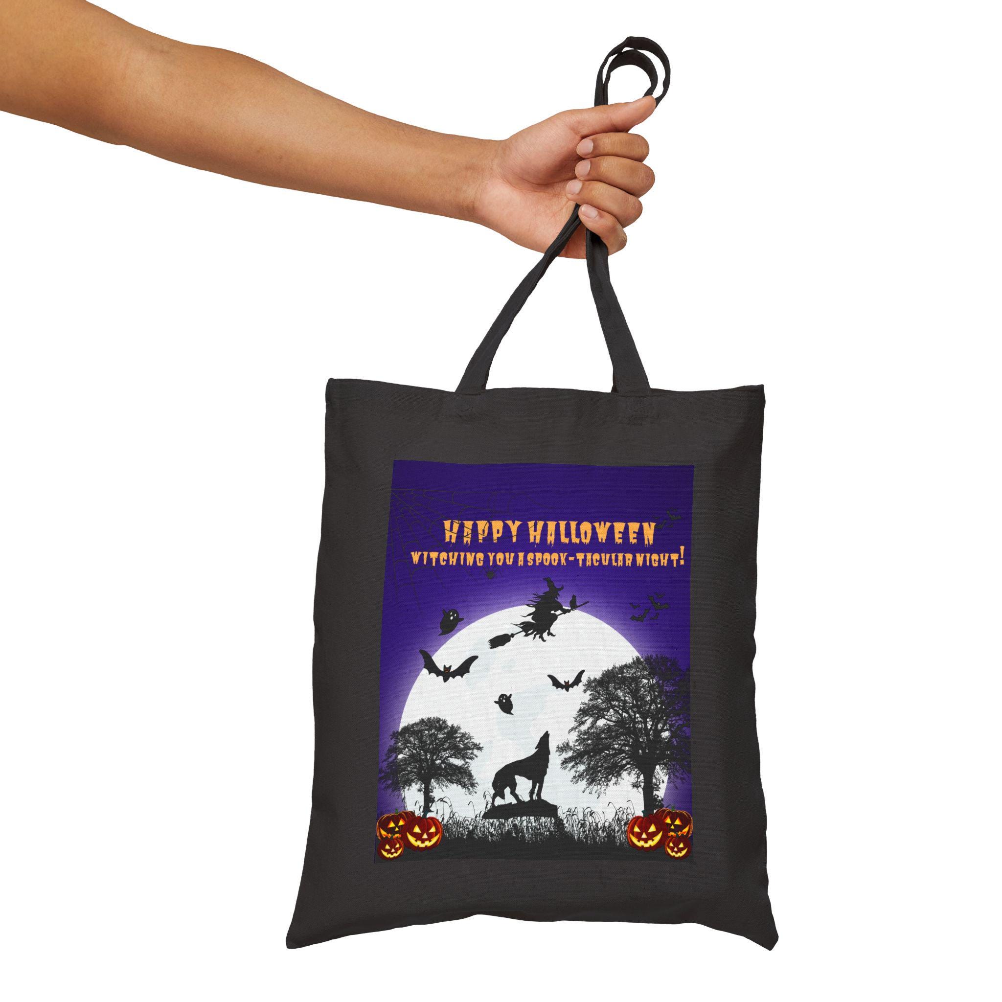 PXTIDY Borsa Della Spesa Gotica Con Pipistrelli E Fiocco Coquette - Tote Bag In Poliestere Per Halloween, 32x36 Cm
