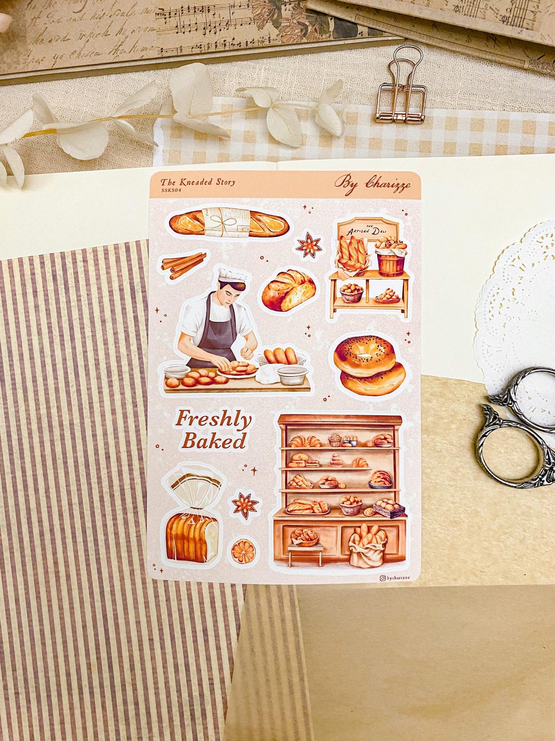Bakery Sticker Sheet - Baking & Bread, Planner Stickers - Etsy