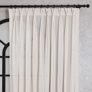 Sheer Curtain Panels for Bedroom, Living Room, 16 Colors, Grommet Sheer, Rod pocket, Hook/Ring, Track Options, Custom Size Drapery