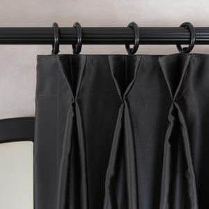 100% Blackout Pinch Pleated Velvet Curtains, Custom Extra Wide Drapery Panels for Living Room & Bedroom, Blackout Curtains