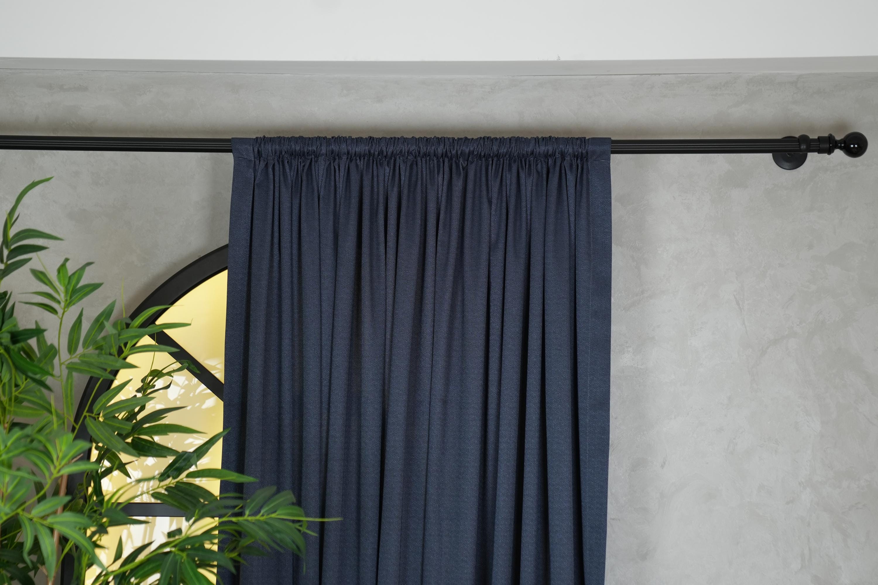 Set di 2 tende oscuranti in lino, colore arancione bruciato, 2,3 m, lunghezza 2,3 m, per soggiorno, gancio e cintura posteriore, tende plissettate, decorazione sud-ovest, stile bohémien, color ocra