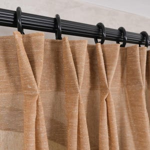 Linen Sheer Curtains 16 Colors, Grommet Curtain Panels, Living Room Curtains, Custom Linen Drapes, Custom Size Curtains