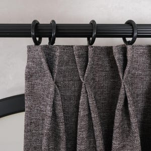 Double Pinch Pleated Linen Curtain 22 Colors, Custom Linen Drapes for Living Room, Luxury Linen, Bedroom Curtains, Linen Curtain Panels