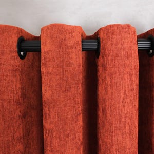 Boho Velvet Curtain Panels for Living Room, Eyelet Grommet Bedroom Curtains, Rod Pocket Backtabs, Velvet Drapery, Custom Size Velvet Curtain