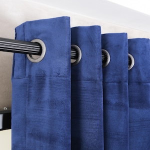 Velvet Curtains for Living Room and Bedroom, Heavy Soft Wide Velvet Curtain Panels For Grommet, Rod pocket and Backtabs