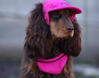 Corduroy hondenpet met oorgaten, verstelbare pet voor huisdieren, honkbalpet voor kleine grote rassen