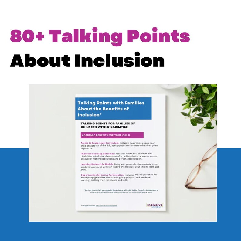 80+ Talking Points About Inclusion | Advocacy Resource for Families and ...