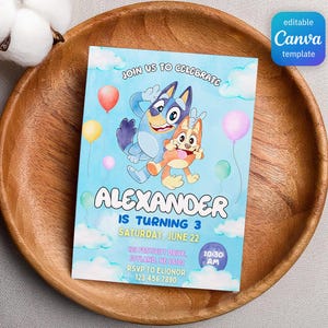 Paw-ty Editable Invitation, puppies Printable Birthday Invite boy girl, puppy invitation, dog invite, pool party Birthday Invite template