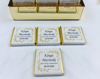 Personalized Baptism Chocolate, Baptism Party Chocolate,Baby Shower Chocolate, Baby Celebration, Baby Party Favors, Communion Favors,Bautizo