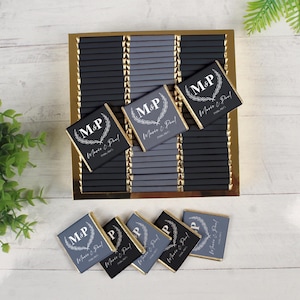 50 Pcs Wedding Chocolate, Wedding Chocolate Favors, Customized Chocolate, Wedding Favors, Engagement Chocolate, Favors For Guests