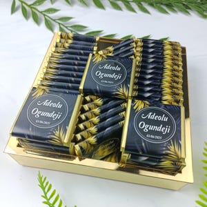 Wedding Chocolate, Wedding Chocolate Favors, Customized Chocolate, Wedding Favors, Engagement Chocolate, Favors For Guests,