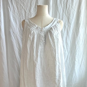 French vintage linen night dress.