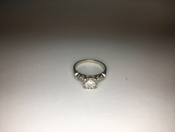 Vintage Old European Cut Diamond Engagement Ring - Five Stone 0.56 Carats Appraised at 2410.00 USD by an Independent GIA Grad Gemologist