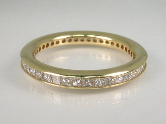 RARE FIND Diamond Eternity Ring  Featuring 42 Pri… - image 1