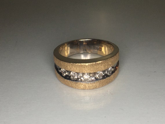Gorgeous Vintage Five Diamond Cocktail Ring - Fiv… - image 1