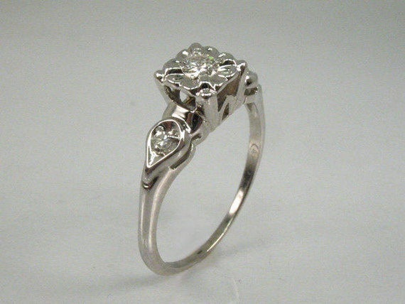 Sweet Buttercup Illusion Head Diamond Solitaire W… - image 4