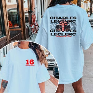 Charles Leclerc Formula One Sweatshirt, Charles Leclerc Shirt,  Leclerc F1 Shirt, F1 Shirt, Carlos Sainz, 1 Two Sides Shirt,  F1 T shirt