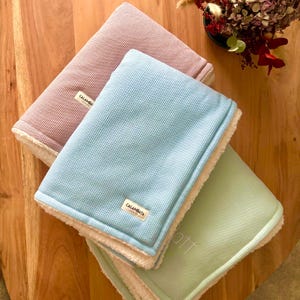 Personalized baby blanket, winter baby blanket, 100% cotton thermal blanket, car blanket, baby shower gift, blanket