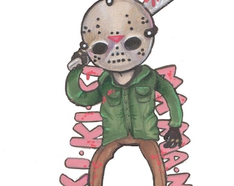 Jason Vorhees -  waterproof and UV resistant vinyl sticker - horror, Friday the 13th