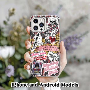 Thriller Book Phone Insert: Holographic Glitter Cardstock Decor